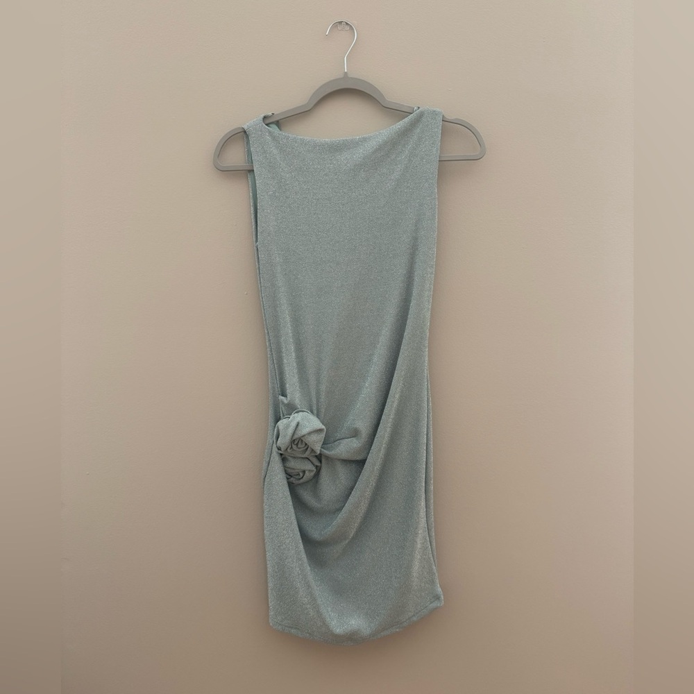 Zara NWT Slate Sleeveless Mini Dress